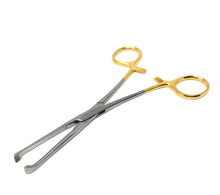 Load image into Gallery viewer, Gold Handle Premium Allis Tissue Clamp Forceps 6", 4x5 Teeth, Stainless Steel