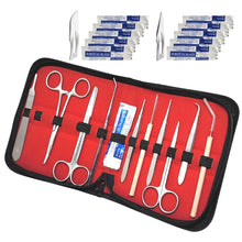 Load image into Gallery viewer, 20 Pcs Advanced Biology Lab Anatomy Medical Student Dissecting Kit With Scalpel Blades #10 + #11