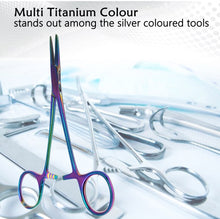 Load image into Gallery viewer, Mosquito Hemostat Forceps 5" (12.7cm) Straight, Stainless Steel, Multi