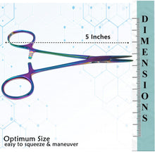 Load image into Gallery viewer, Mosquito Hemostat Forceps 5" (12.7cm) Straight, Stainless Steel, Multi