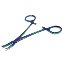 Load image into Gallery viewer, Mosquito Hemostat Forceps 5" (12.7cm) Curved, Stainless Steel, Multi