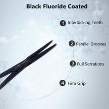 Load image into Gallery viewer, Mosquito Hemostat Forceps 5" (12.7cm) Straight, Stainless Steel, Black