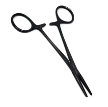 Load image into Gallery viewer, Mosquito Hemostat Forceps 5" (12.7cm) Straight, Stainless Steel, Black