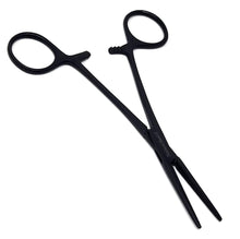 Load image into Gallery viewer, Hemostat Forceps 5.5" (14cm) Straight, Stainless Steel, Black