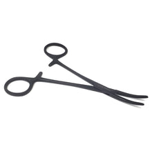 Load image into Gallery viewer, Hemostat Forceps 5.5" (14cm) Curved, Stainless Steel, Black