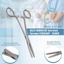 Load image into Gallery viewer, Kelly Hemostat Forceps 5.5" Straight, Stainless Steel
