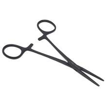 Load image into Gallery viewer, Kelly Hemostat Forceps 5.5" Straight, Stainless Steel, Black