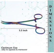 Load image into Gallery viewer, Kelly Hemostat Forceps 5.5" Curved, Stainless Steel, Multi