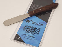 Load image into Gallery viewer, 3" Blade Lab Spatula With Rivetted Wooden Handle and Stainless Steel Blade