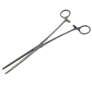 Pean Full Serrated Hemostat Forceps 12", Straight, Stainless Steel