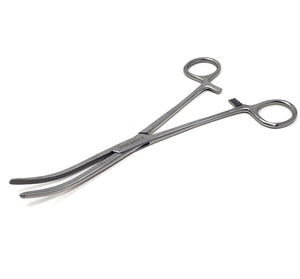 Pean Full Serrated Hemostat Forceps 8", Curved, Stainless Steel