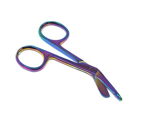 Lister Bandage Scissors 3.5" (8.9cm) Multi Rainbow Color, Stainless Steel
