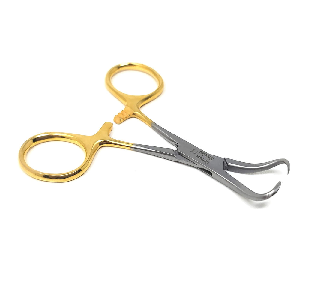 Gold Handle Premium Backhaus Towel Clamp 3.5