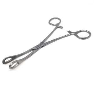 Sponge Holding Forceps 7" Curved, Stainless Steel