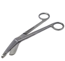Load image into Gallery viewer, Left Handed Lister Bandage Scissors 7.25&quot; Stainless Steel Shears
