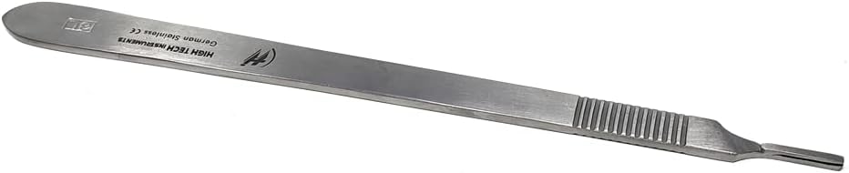 Stainless Steel Scalpel Handle #3L ( Fits Size 9-16 Scalpel Blades )