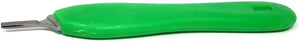 Stainless Steel Scalpel Handle #5 with Thick Plastic Handle ( Fits Size 10-16 Scalpel Blades )