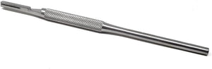 Round Grip Scalpel Handle #4, Stainless Steel