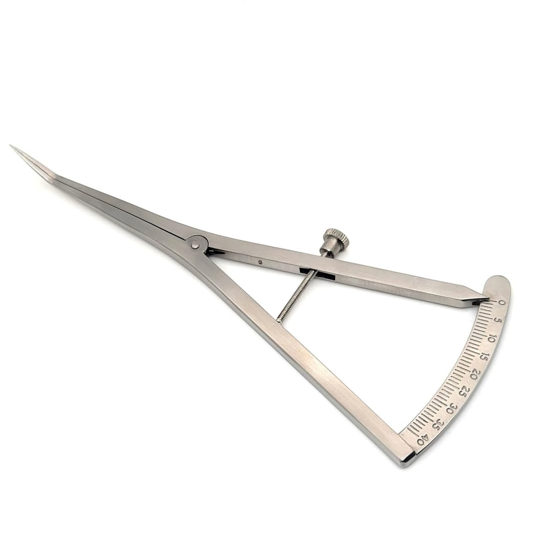 Castroviejo Caliper Graduated 0-40mm Curved 7