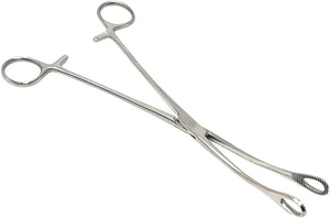 Sponge Holding Forceps 9.5" Curved, Stainless Steel
