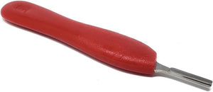 Stainless Steel Scalpel Handle #6 with Thick Plastic Handle ( Fits Size 20-26 Scalpel Blades )