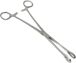 Sponge Holding Forceps 9.5" Straight, Stainless Steel