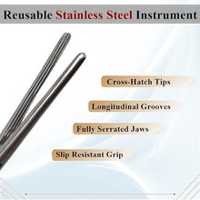 Load image into Gallery viewer, Carmalt Artery Forceps Straight 6.25&quot;, Longitudinal Jaws, Stainless Steel
