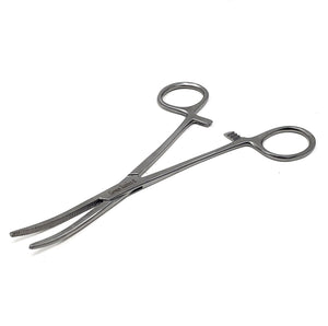 Pean Full Serrated Hemostat Forceps 6.25", Curved, Stainless Steel