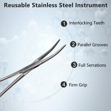 Load image into Gallery viewer, Crile Hemostat Forceps 5.5&quot; (14cm) Curved, Stainless Steel
