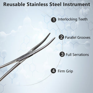 Crile Hemostat Forceps 5.5" (14cm) Curved, Stainless Steel