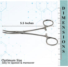 Load image into Gallery viewer, Crile Hemostat Forceps 5.5&quot; (14cm) Curved, Stainless Steel
