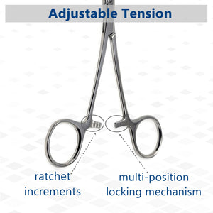 Mosquito Hemostat Forceps 5" (12.7cm) Straight, Stainless Steel