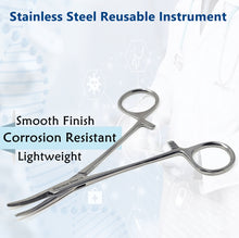 Load image into Gallery viewer, Mosquito Hemostat Forceps 5&quot; (12.7cm) Curved, Stainless Steel
