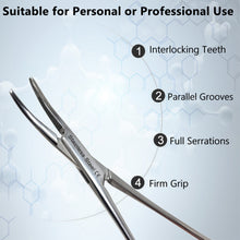 Load image into Gallery viewer, Mosquito Hemostat Forceps 5&quot; (12.7cm) Curved, Stainless Steel
