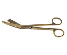 Load image into Gallery viewer, Lister Bandage Scissors 7.25&quot; Gold, Stainless Steel
