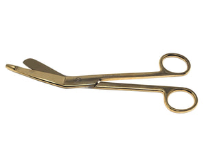 Lister Bandage Scissors 7.25" Gold, Stainless Steel