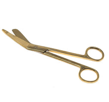 Load image into Gallery viewer, Lister Bandage Scissors 7.25&quot; Gold, Stainless Steel
