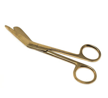 Load image into Gallery viewer, Lister Bandage Scissors 5.5&quot; Gold, Stainless Steel
