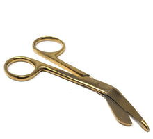 Load image into Gallery viewer, Lister Bandage Scissors 4.5&quot; Gold, Stainless Steel
