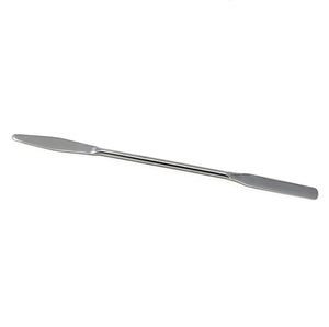 Stainless Steel Lab Spatula Double Sided Sampler, Round & Tapered Arrow End, 7" Length