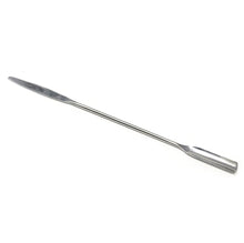 Load image into Gallery viewer, Stainless Steel Lab Spatula, Double Sided Design, Semi Circle Scoop Spoon &amp; Tapered Arrow End, 9&quot; Length
