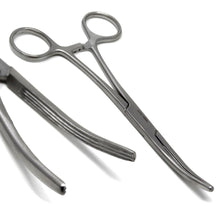 Load image into Gallery viewer, Carmalt Artery Forceps Curved 6.25&quot;, Longitudinal Jaws, Stainless Steel
