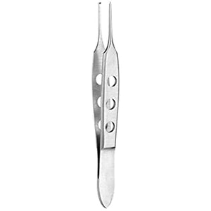 Bishop Harman Iris Eye Tissue Forceps 3.5", 1x2 Teeth, Fenestrated