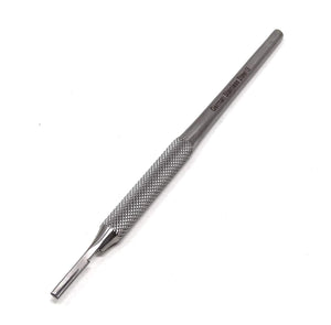 Round Grip Scalpel Handle #3, Stainless Steel