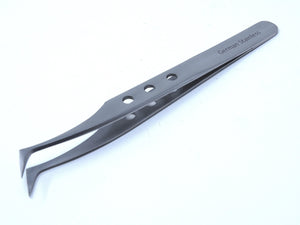 Eyelash Eyebrow Lashes Extensions Volume 3D+ 5D 6D Stainless Steel Tweezers (Semi Angled)