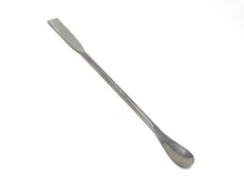 Load image into Gallery viewer, Stainless Steel Lab Spatula Double Sided Sampler, Square &amp; Flat Spoon Ends, 9&quot; Length
