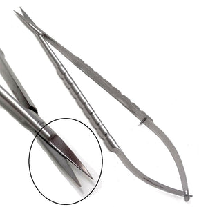 Castroviejo Micro Scissors 7 Straight, Round Handle – HIGH TECH INSTRUMENTS