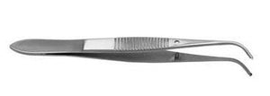 Iris Eye Tissue Forceps 4", Half Curved, 1x2 Teeth