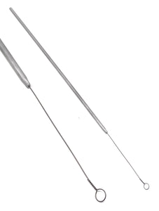 Wire Loop Instrument Bacterial Inoculating Loop 5 mm, Single Nichrome Wire, With Aluminum H ...