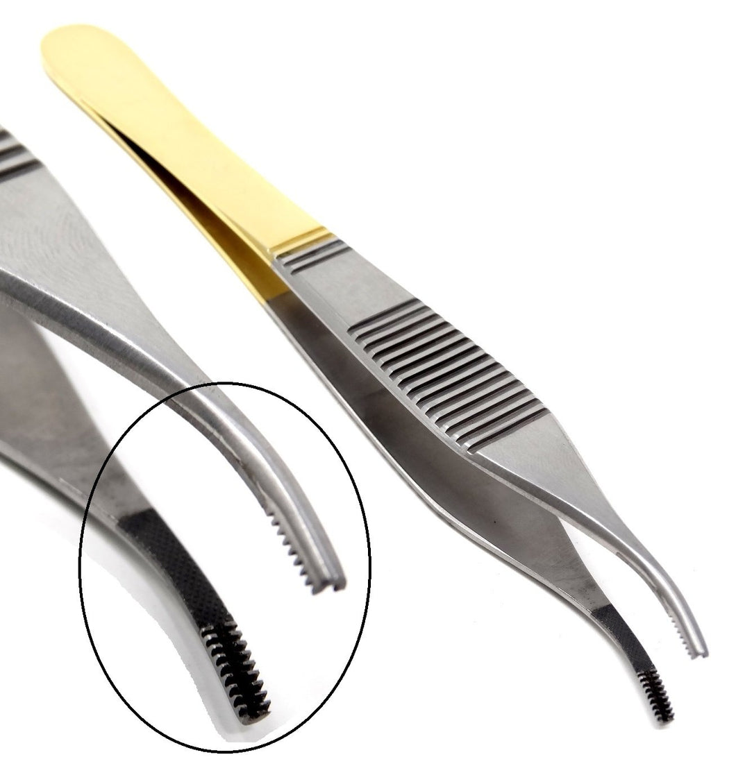 TC Adson Brown Tissue 9x9teeth Forceps 4.75
